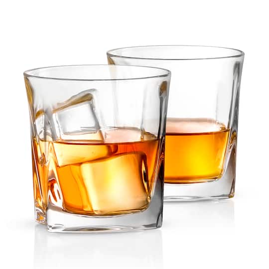 JoyJolt® 10.5oz. Luna Crystal Whiskey Glasses, 2ct.